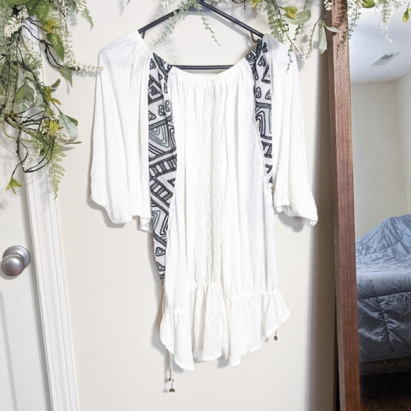 Free People Off Shoulder Peasant Top - Picture 5 of 6